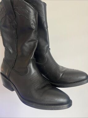 Steve Madden Laredo Leather Cowboy Cowgirl Boot Size 7.5